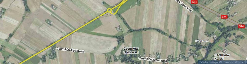 Zdjęcie satelitarne Czerników Opatowski ul.